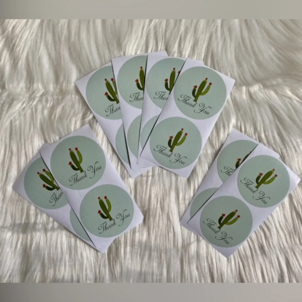 50 10x13 and 50 6x9 Cactus Poly Mailers Plus Stickers